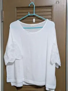 【美品】studio CLIP レディース Tシャツ ホワイト (L)のサムネイル