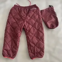 ❣️3連休セール❣️mont-bell リバーシブルキルティングパンツ 収納袋付き