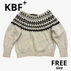 KBF＋　ノルディック柄セーター
