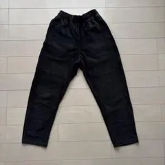 GU シェフパンツ コーデュロイ 140 黒 ブラック