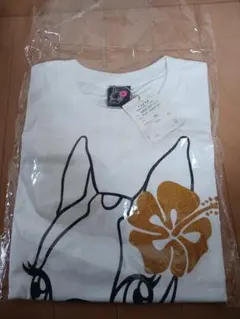 CRYSTAL BALL 沖縄限定　ボストンテリアブリントTシャツ 　ホワイトのサムネイル