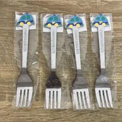 レトロ食器　サンリオ　ザ・ランナバウツ　フォーク4本セット販売のサムネイル
