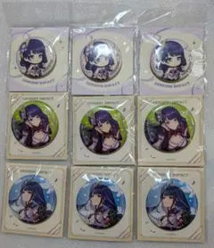 原神　缶バッジ　雷電将軍　9点　周年記念