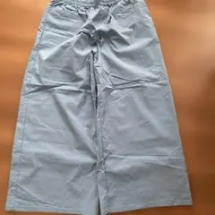 ワイドパンツ イージーパンツ ライトブルー L