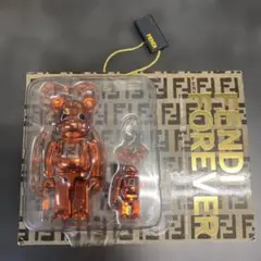 FENDI BE@RBRICK 100% & 400% オレンジ