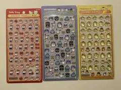 ボンボンドロップシールミニ　ハローキティレッド　はぴだんぶい　ポムポムプリン