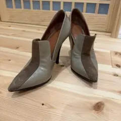 CELINE レザー スエード パンプス　37のサムネイル