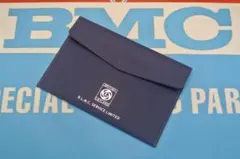 ブリティッシュレイランドロゴ入り車検証入れ青銀/車検証ケース/ミニ/BMC英国車のサムネイル