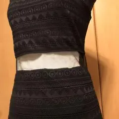 【美品・試着のみ】ウエストメッシュワンピース