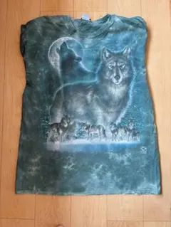 リキッドブルー 2000年 狼 ウルフ タイダイ Tシャツ XLのサムネイル