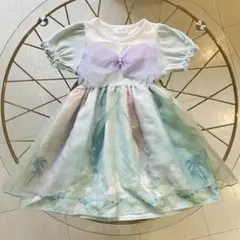 【Cottoli】ディズニーアリエル 半袖ワンピース 110