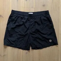 Stone Island ワイドハーフパンツ 黒 M 23ss タグ付属 - メルカリ