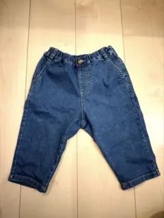 デニムリラックスパンツ　80cm ユニクロ　美品