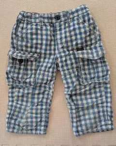 DOUBLE.B チェック柄 半ズボン 120サイズ　ダブルビー　ミキハウス