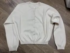 MUSE Deuxieme Classe ウールカーディガン　クリーム　フリー