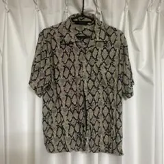 ☆FENDI ☆美品☆ズッカ柄 シアー 半袖シャツ☆シースルー☆ブラウン 