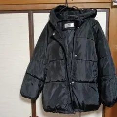 QINRUIYU ブラック ダウンジャケット XL