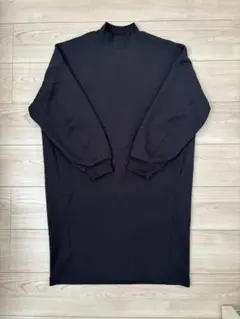 UNIQLO(ユニクロ)ドライスウェットコクーンワンピース 長袖 ブラック M