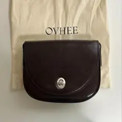 OVHEE ショルダーバッグ ブラウン レザー 保存袋付き - メルカリ