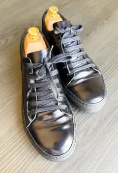 週末売り切り【極美品】Acne studios 黒 ブラック レザースニーカー