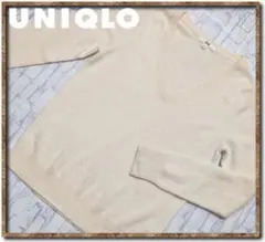 コ*ン様 ユニクロ　カシミヤ100%Ｖネックニット　オフホワイト