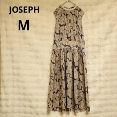 JOSEPH◆花柄 ロングワンピースノースリーブ バックリボン シルクベージュのサムネイル