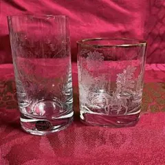 新品！チェコ共和国製　ボヘミアグラス2種セット