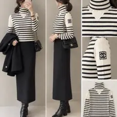 新品未使用 Maison Nua リブニットカーデセット ホワイト - メルカリ