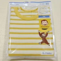 GU baby おさるのジョージ カンタンT 黄色 80cm 袋開封済 未使用
