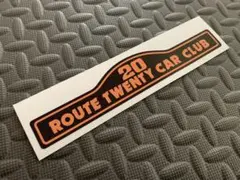 【ルート20】防水ステッカー 黒オレンジ ROUTE20 暴走族 右翼 デコトラ