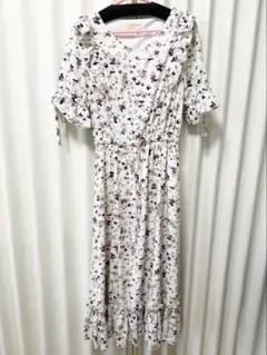 シェリエットバイプライムパターン　花柄　ワンピース　半袖　ロングのサムネイル