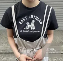 LUNACION ダルメシアン　Tシャツ　ブラック　刺繍　大人カジュアル　半袖