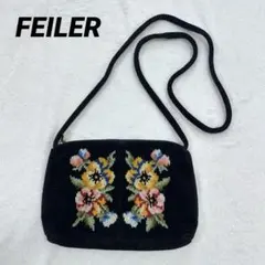 FEILER フェイラー　シュニール織　ショルダーバッグ　ポシェット　花柄　ミニのサムネイル