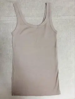 リブ タンクトップ グレージュのサムネイル