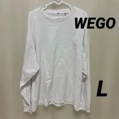 WEGO メンズ　長袖カットソー ホワイト L