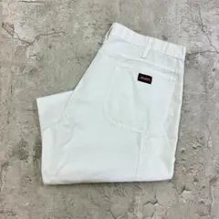 dickies W36 L32 ホワイト ペインターパンツ ワークパンツ - メルカリ