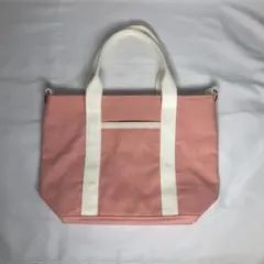 ハンドメイド　キャンバスミニトートバッグ　ピンク　可愛い　手作り