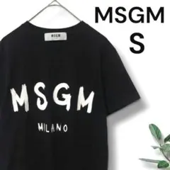 正規品　MSGM エムエスジーエム Tシャツ 半袖 ロゴT 黒　ブラック　Sのサムネイル
