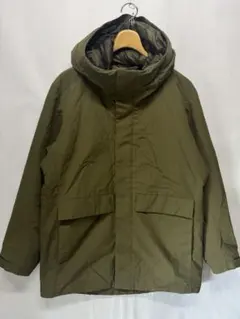 UNIQLO ユニクロ ハイブリットダウンパーカー カーキ バイカラー M