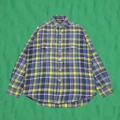 90s〜00s David's Stich チェック ヘビーフランネルチャツ M