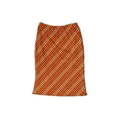 スカート　水玉　オレンジ　skirts レトロ　グランジ