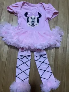 ミニーマウスロンパース ワンピース