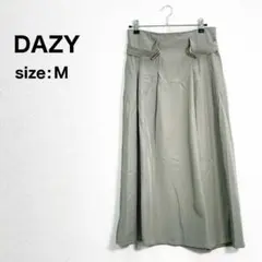 DAZY スカート カーキベージュ ロング オフィスカジュアル M