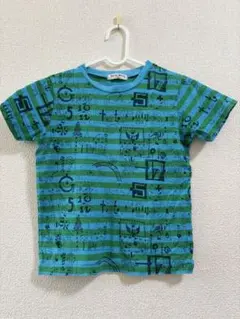 キッズ Tシャツ 120cm ボーダー 総柄のサムネイル