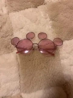 ミッキー耳付きピンクサングラス