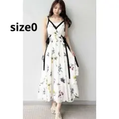 FRAYI.Dフルーツプリントサイドリボンキャミワンピース ホワイト