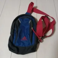 adidas ショルダーバッグ 青/黒/赤