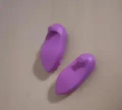 パープル リボン付きヘアピン