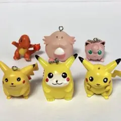 初期 ポケモン フィギュア 6体セット　マスコット　当時物　ピカチュウ 他
