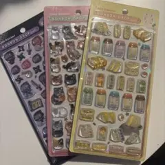 ボンボンドロップシール 和柄　忍者　猫　たまごサンド